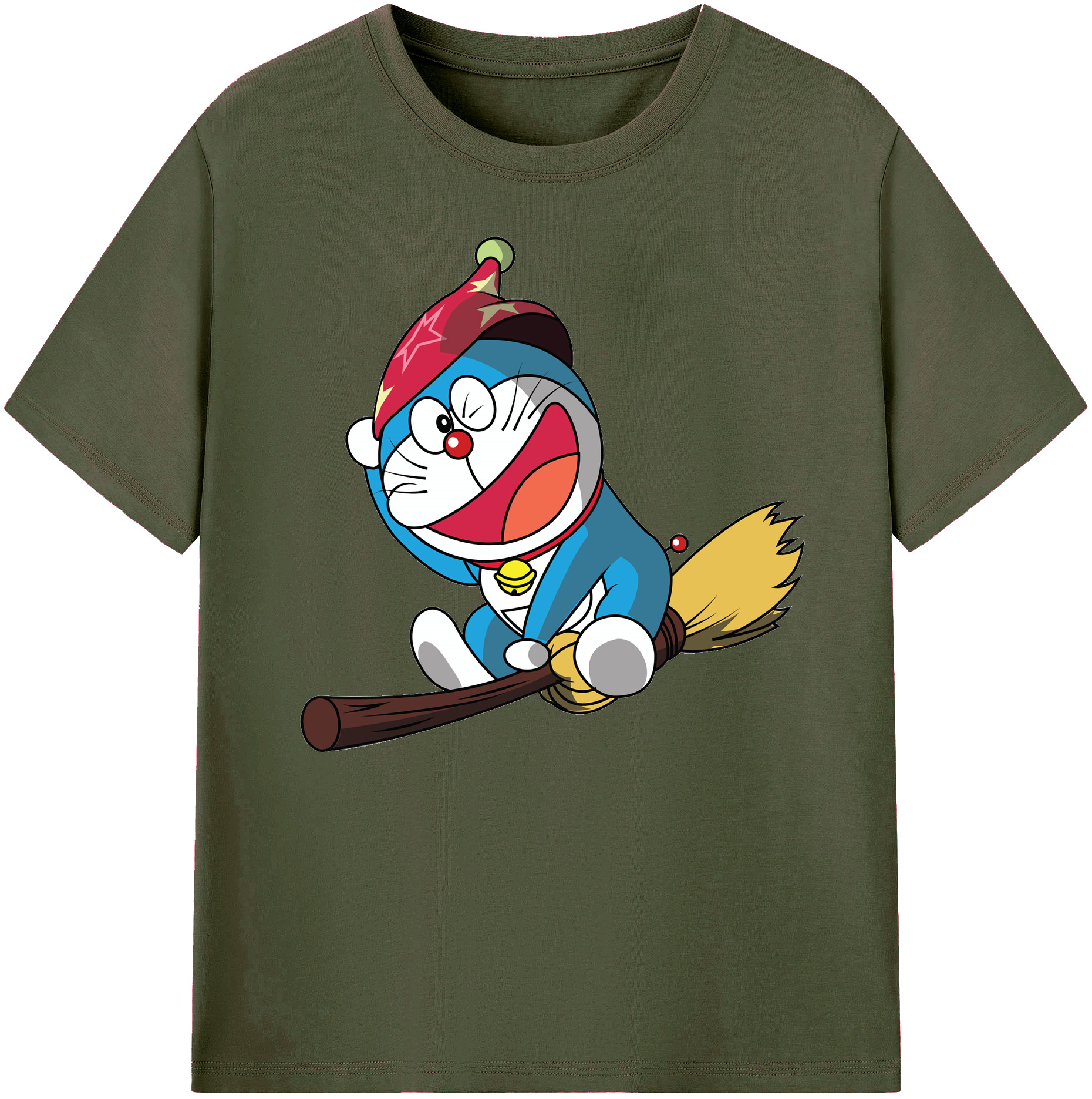 （画像用） ドラえもん Doraemon 綿100％ メンズ半袖Tシャツ｜肌触りやわらか＆通気性